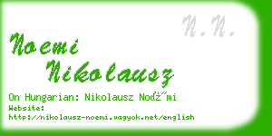 noemi nikolausz business card